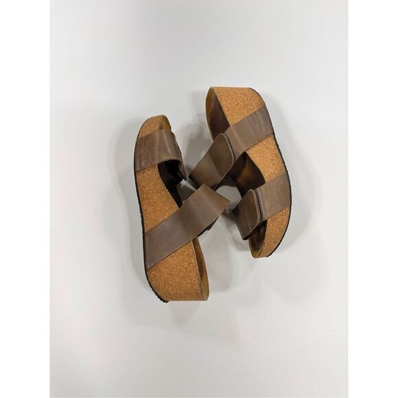 Lola Sabbia Eric Michael cork platform leather strappy sandal 38 - Picture 4 of 9